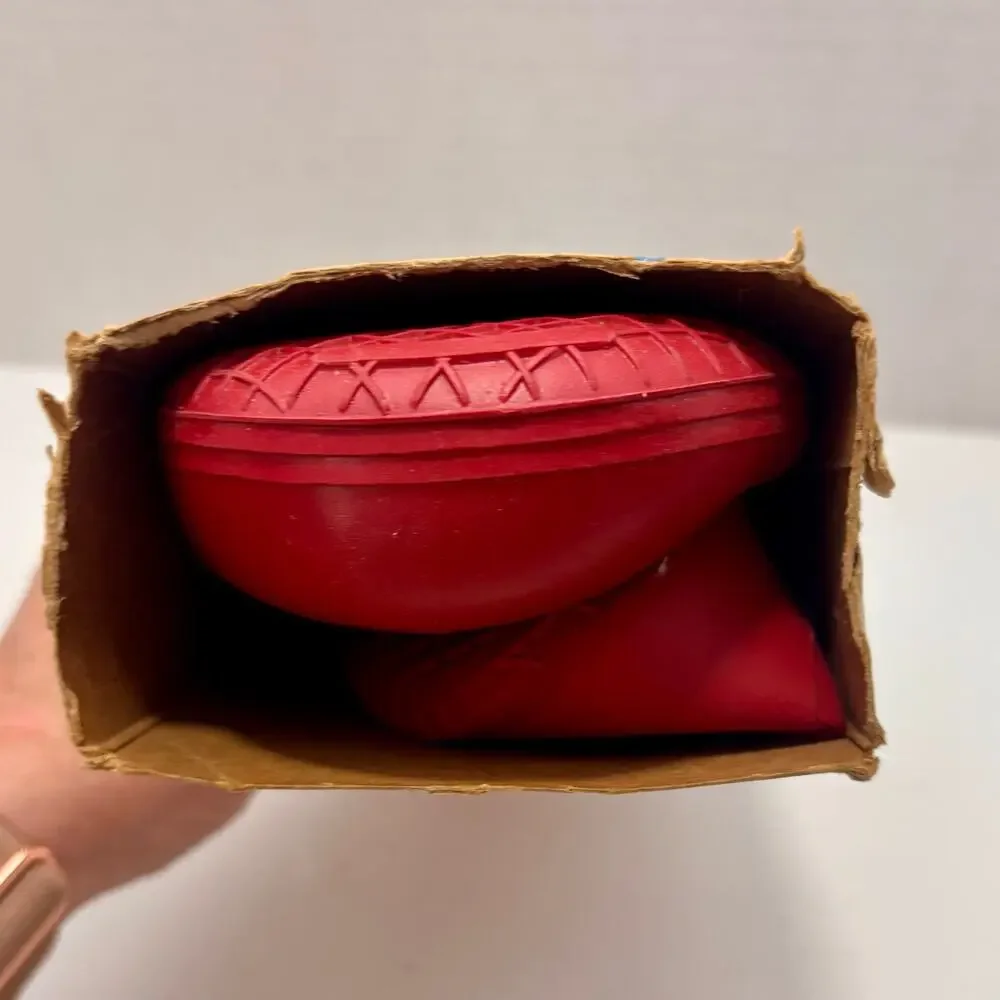 Vintage Tingley Children's Red Rubber Overshoes with Box Size 2.5-4, Made in USA